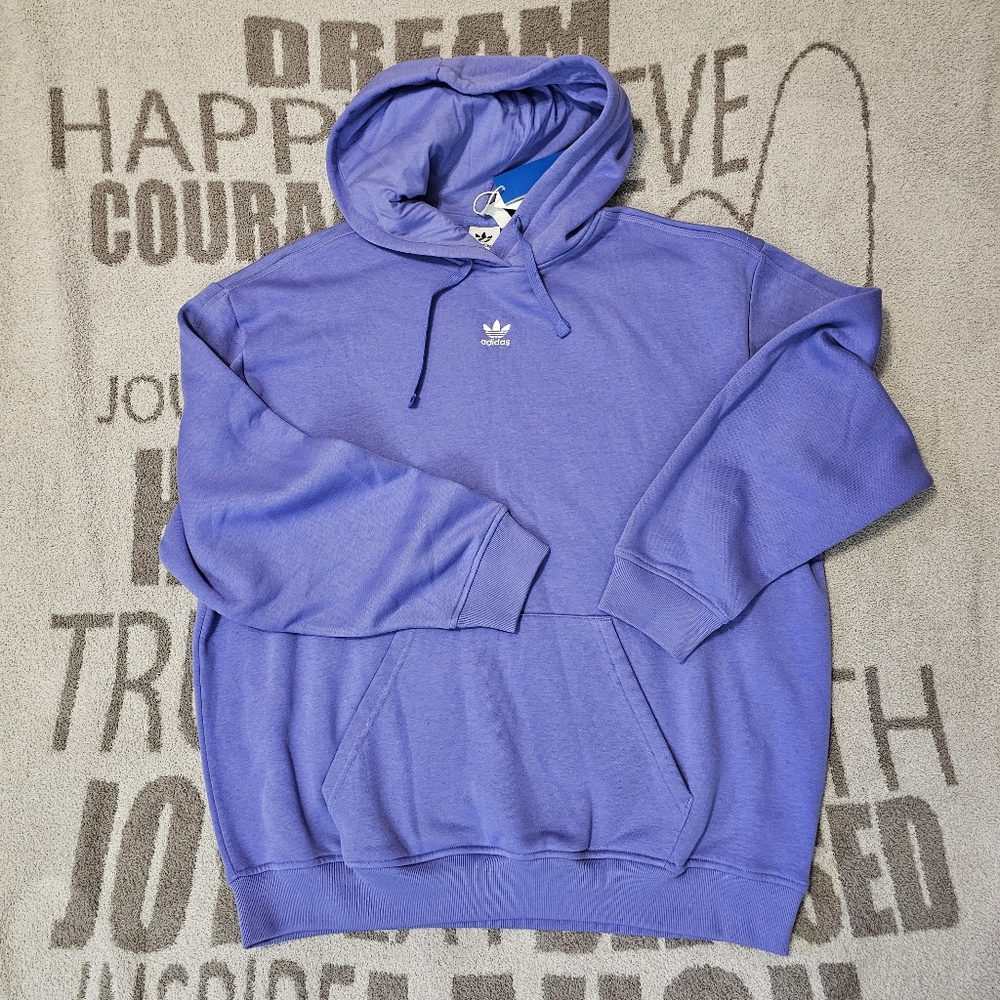 NWT Adidas Essentials Oversize Hoodie Semi Cobalt Blue